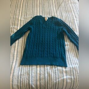 St. John's Bay Deep Teal V-Neck Sweater